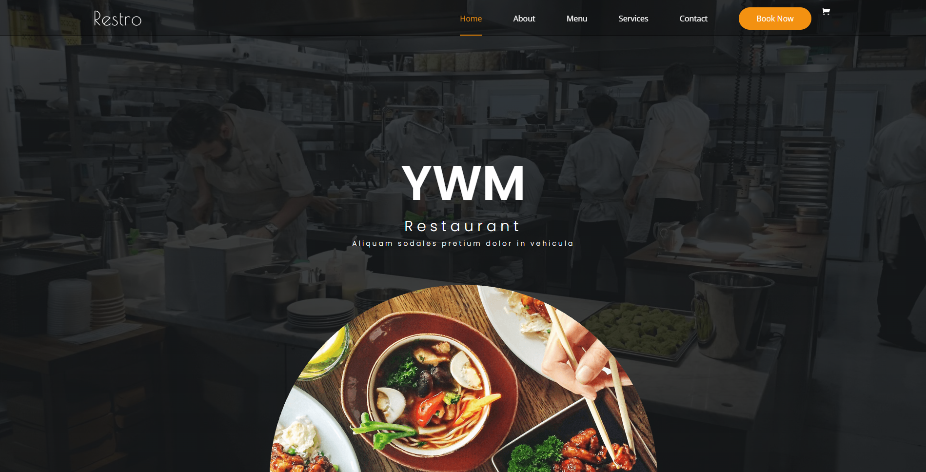 Modellen / voorbeelden van onze websites | Restaurant